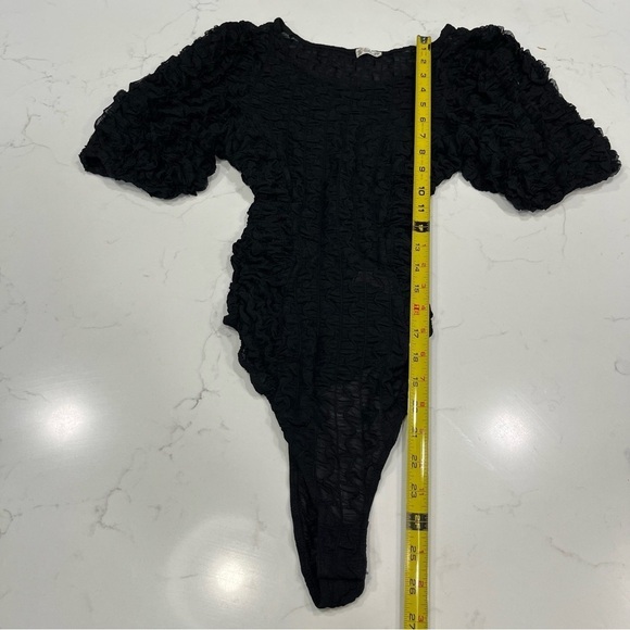 Intimately Free People Black Short Sleeve Bodysuit SP - Picture 10 of 11